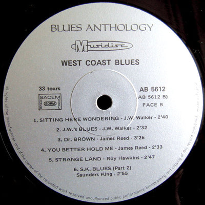 Various Artists - West Coast Blues Vinyl LP (Used)