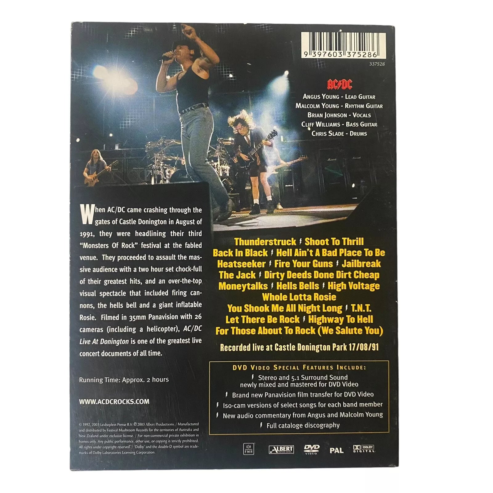 AC/DC – Live At Donington DVD