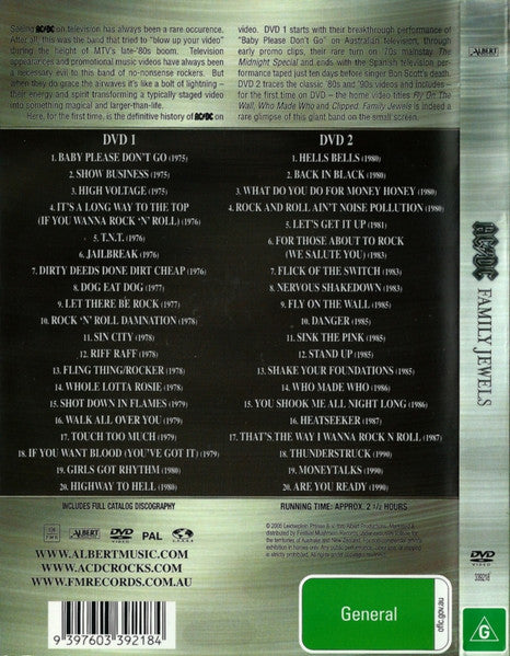 AC/DC – Family Jewels 2DVD