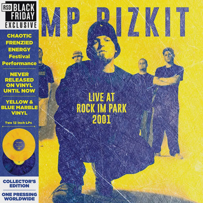 Limp Bizkit - Rock In The Park 2001 RSDBF2023 Marble Blue/Yellow Coloured Vinyl 2LP