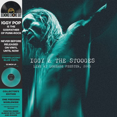Iggy Pop - Live at Lokerse Feesten, 2005 RSD2024 Translucent Blue Coloured Vinyl LP