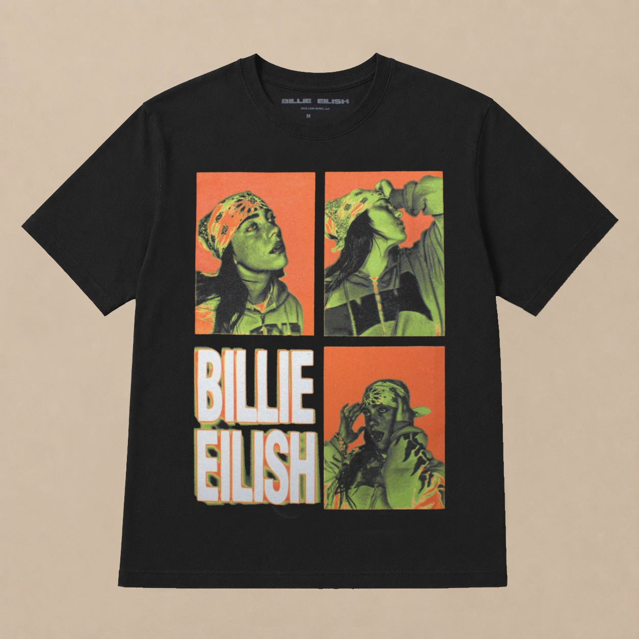Billie Eilish - 3 Photo Logo Unisex T-Shirt