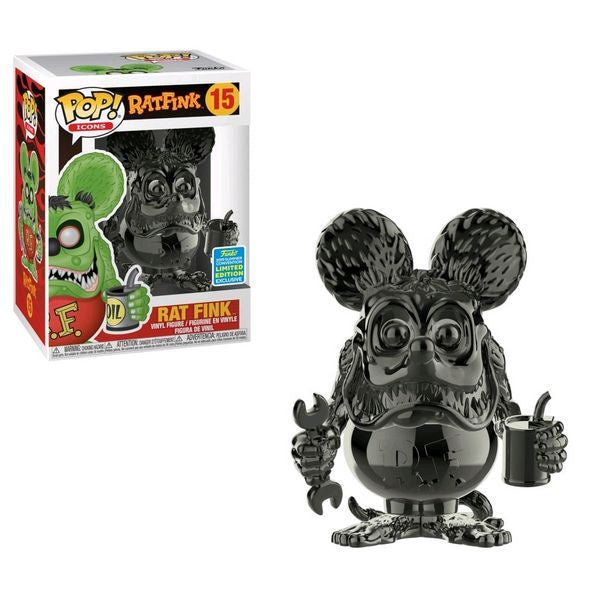 Rat Fink - Rat Fink Grey Chrome SDCC 2019 US Exclusive Collectable Pop! Vinyl #15
