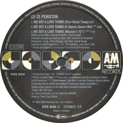 Ce Ce Peniston - We Got A Love Thang 12" Vinyl Single (Used)