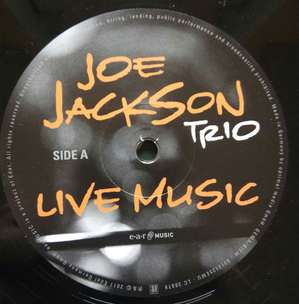 Joe Jackson Trio - Live Music Europe 2010 Vinyl 2LP (Used)