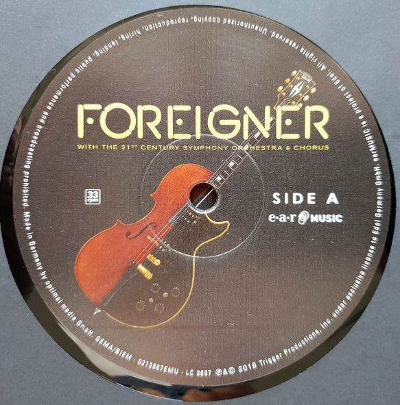 Foreigner - Foreigner With The 21st Century Symphony Orchestra & Chorus Limited Edition Vinyl 2LP  + DVD (Used)