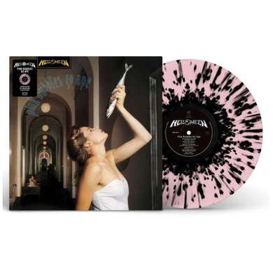 Helloween - Pink Bubbles Go Ape Pink/Black Splatter Coloured Vinyl LP