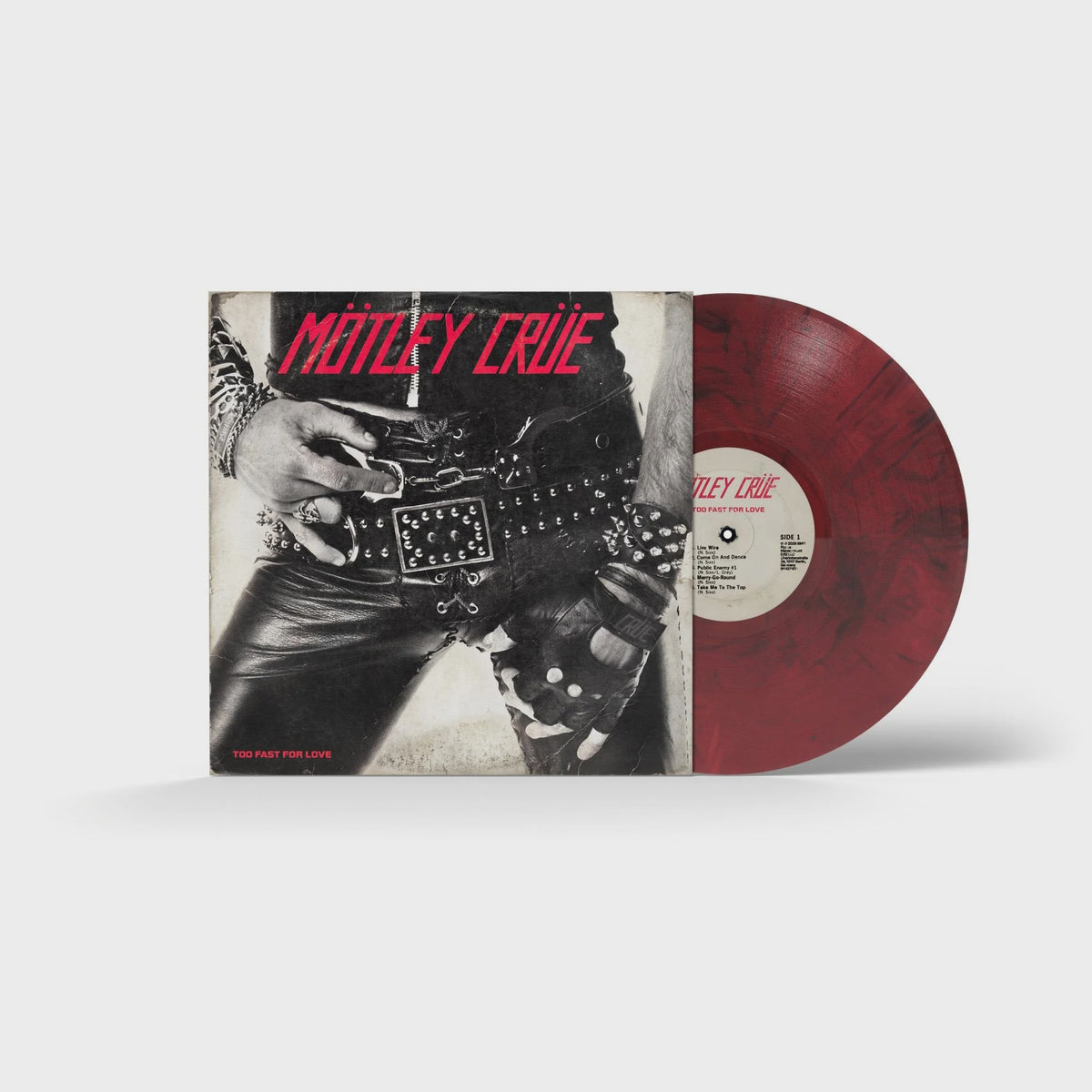 Motley Crue - Too Fast For Love (45th Anniversary Collection) Red/Black Marble Coloured Vinyl LP