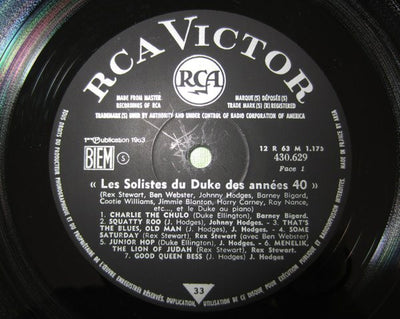 Duke Ellington - Les Solistes Du Duke Vinyl LP (Used)