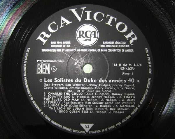 Duke Ellington - Les Solistes Du Duke Vinyl LP (Used)