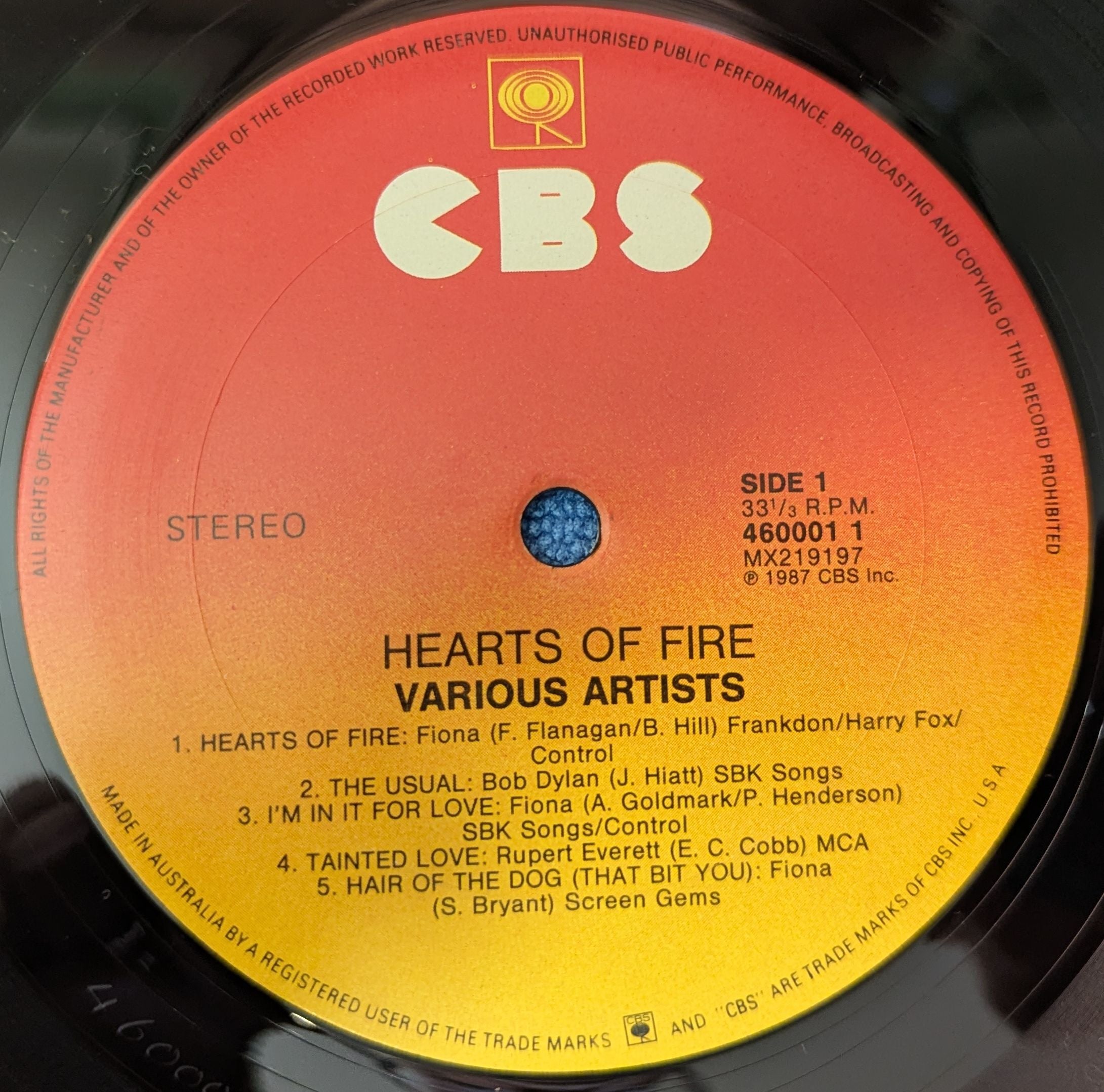 Soundtrack - Hearts Of Fire Vinyl LP (Used)