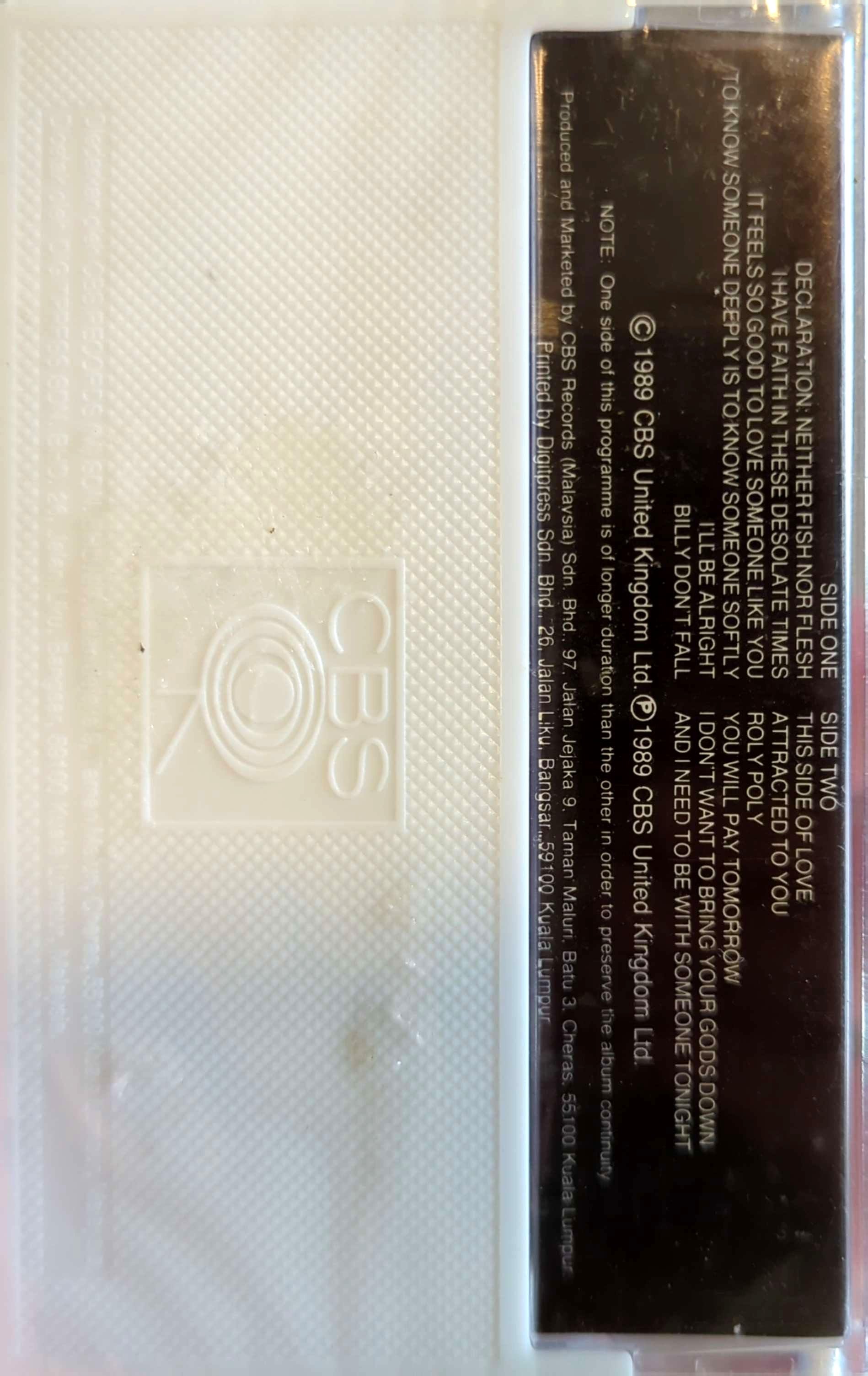 Terence Trent D'Arby - Neither Fish Nor Flesh: A Soundtrack Of Love, Faith, Hope, & Destruction Cassette Tape (New)