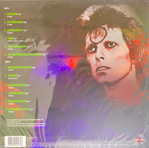 David Bowie - Greatest Hits Live Vinyl LP