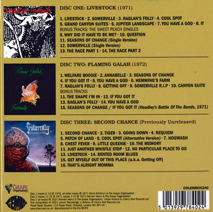 Fraternity Featuring Bon Scott – Seasons Of Change (The Complete Recordings 1970-1974) CD Set