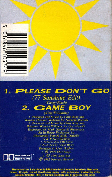 K.W.S. - Please Don't Go Cassette Single