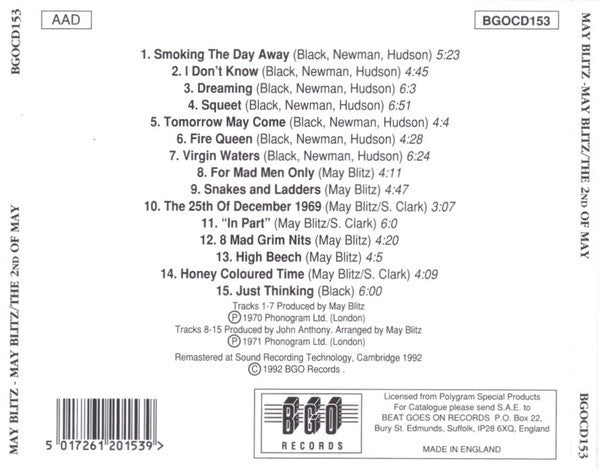May Blitz - May Blitz / The 2nd Of May CD
