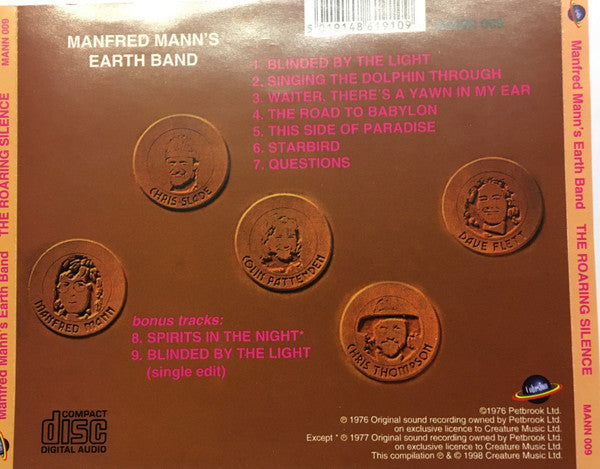 Manfred Mann's Earth Band - The Roaring Silence (Remastered) CD