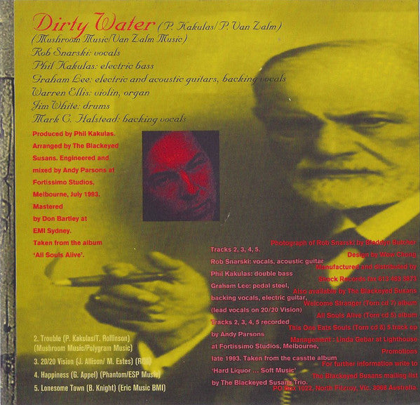 Blackeyed Susans - Dirty Water 5 Track CD Single