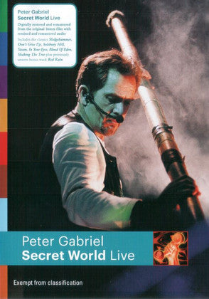 Peter Gabriel – Secret World Live DVD (New)