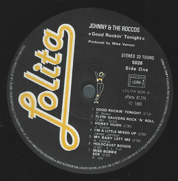 Johnny & The Roccos - Good Rockin' Tonight Vinyl LP (Used)