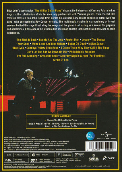 Elton John - The Million Dollar Piano DVD