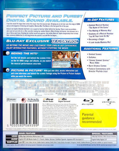 Mamma Mia! The Movie (2008) Blu-Ray