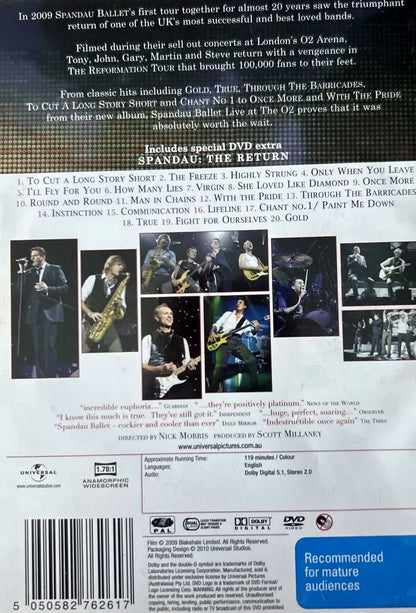 Spandau Ballet – The Reformation Tour 2009: Live At The O2 DVD
