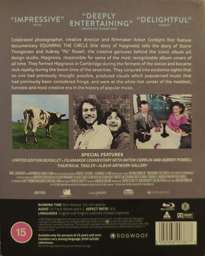 Anton Corbijn - Squaring the Circle: The Story of Hipgnosis Blu-Ray DVD (New & Sealed)