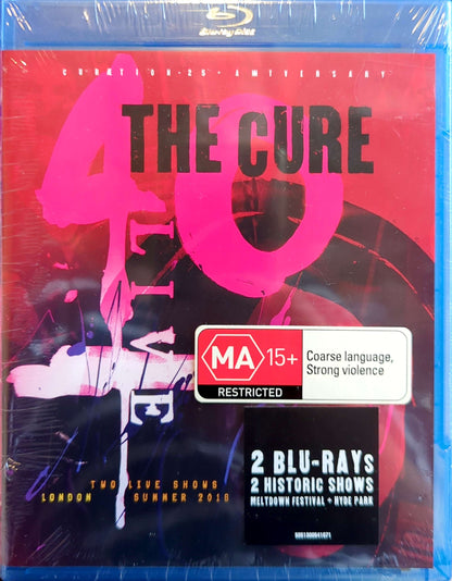 Cure – 40 Live (Curaetion-25 + Anniversary) 2 Disc Blu-Ray DVD (New)
