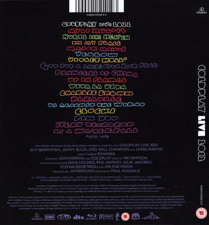 Coldplay – Live 2012 Blu-Ray DVD + CD