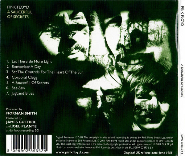 Pink Floyd - A Saucerful Of Secrets (Discovery Edition Digital Remaster 2011 Gatefold Ed) CD (New)
