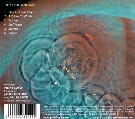 Pink Floyd - Meddle CD (Digital Remaster 2011, Gatefold Ed)