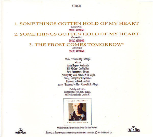 Marc Almond Feat. Gene Pitney - Something's Gotten Hold Of My Heart 3 Track CD Single