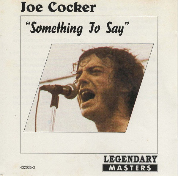 Joe Cocker - Something To Say CD