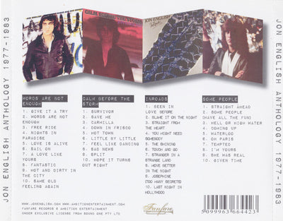 Jon English - Anthology 1977-1983 4CD Box Set