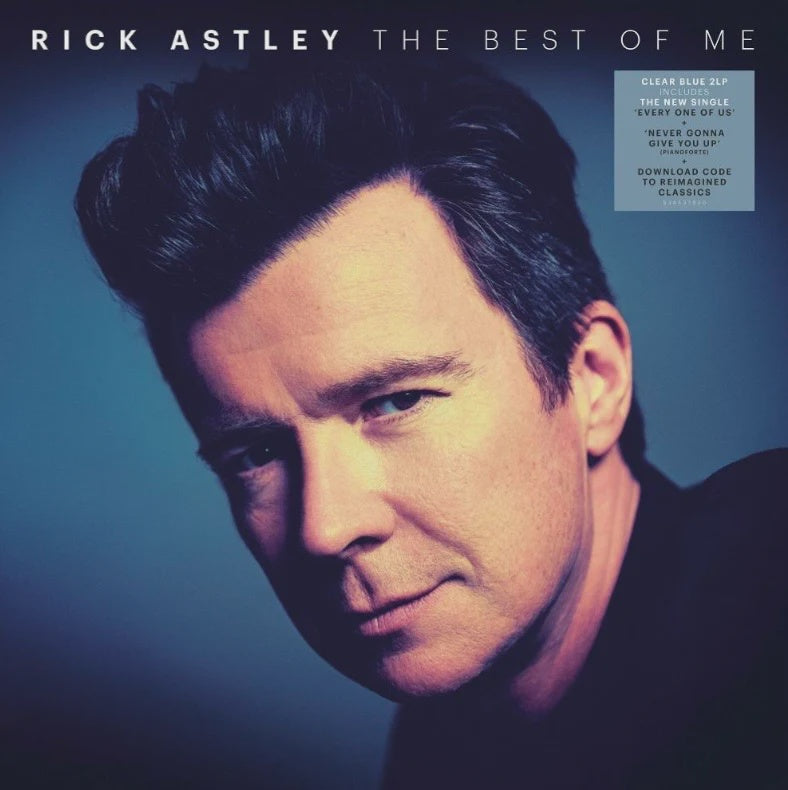 Rick Astley - The Best Of Me Clear Blue Coloured Vinyl 2LP