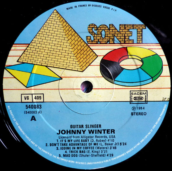 Johnny Winter - Guitar Slinger Vinyl LP (Used)