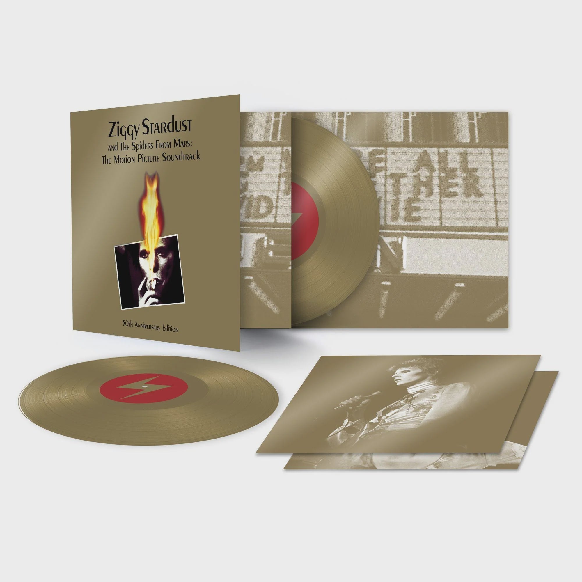 David Bowie - Ziggy Stardust & The Spiders From Mars: The Motion Picture Soundtrack 50th Anniversary Gold Vinyl 2LP