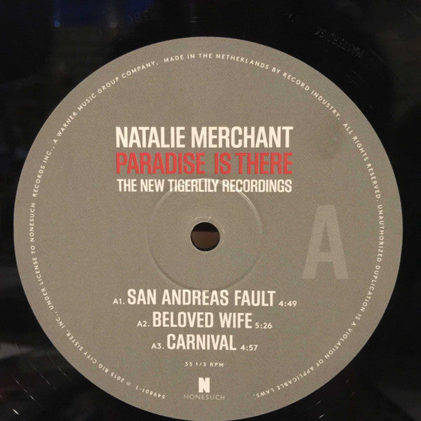 Natalie Merchant - Paradise Is There (The New Tigerlily Recordings) Vinyl 2LP (Used)