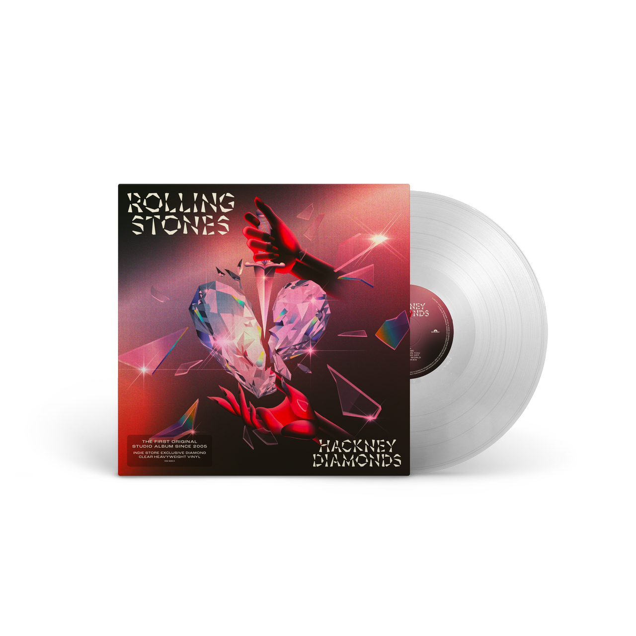 Rolling Stones - Hackney Diamonds Indie Exclusive Crystal Clear Coloured Vinyl LP