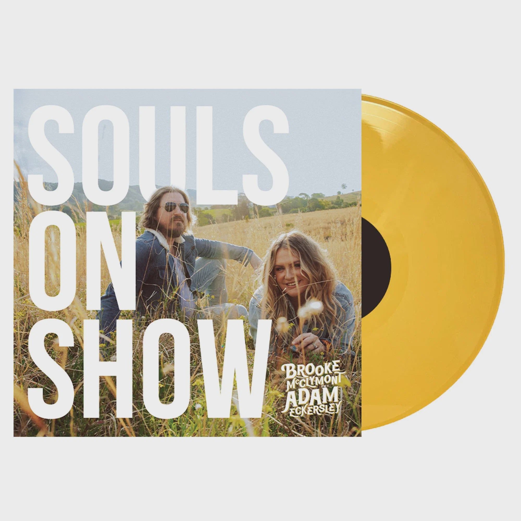 Brooke McClymont & Adam Eckersley - Souls On Show Mustard Coloured Vinyl LP