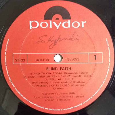 Blind Faith - Blind Faith Vinyl LP (Used)