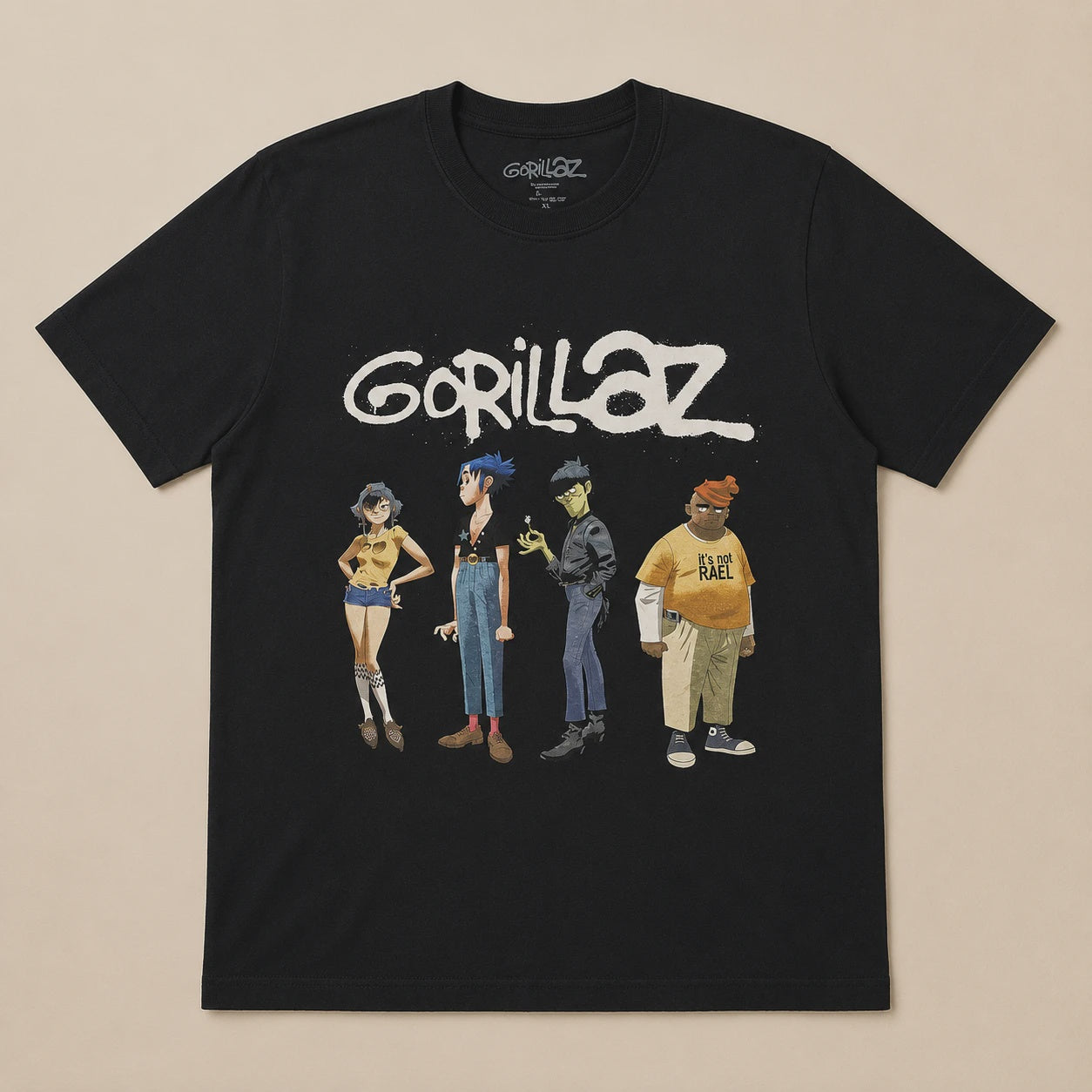 Gorillaz - Spray Logo Group Unisex T-Shirt