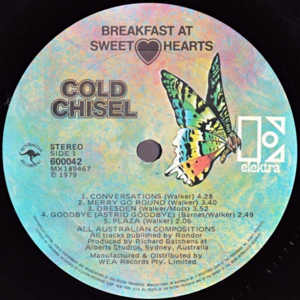 Cold Chisel - Breakfast At Sweethearts Reissue Vinyl LP (Used)