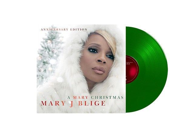 Mary J Blige - A Mary Christmas Anniversary Edition Green Translucent Coloured Vinyl 2LP