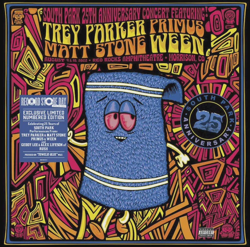 Soundtrack - South Park: The 25th Anniversary Concert RSD2024 Towelie Blue Coloured Vinyl 3LP