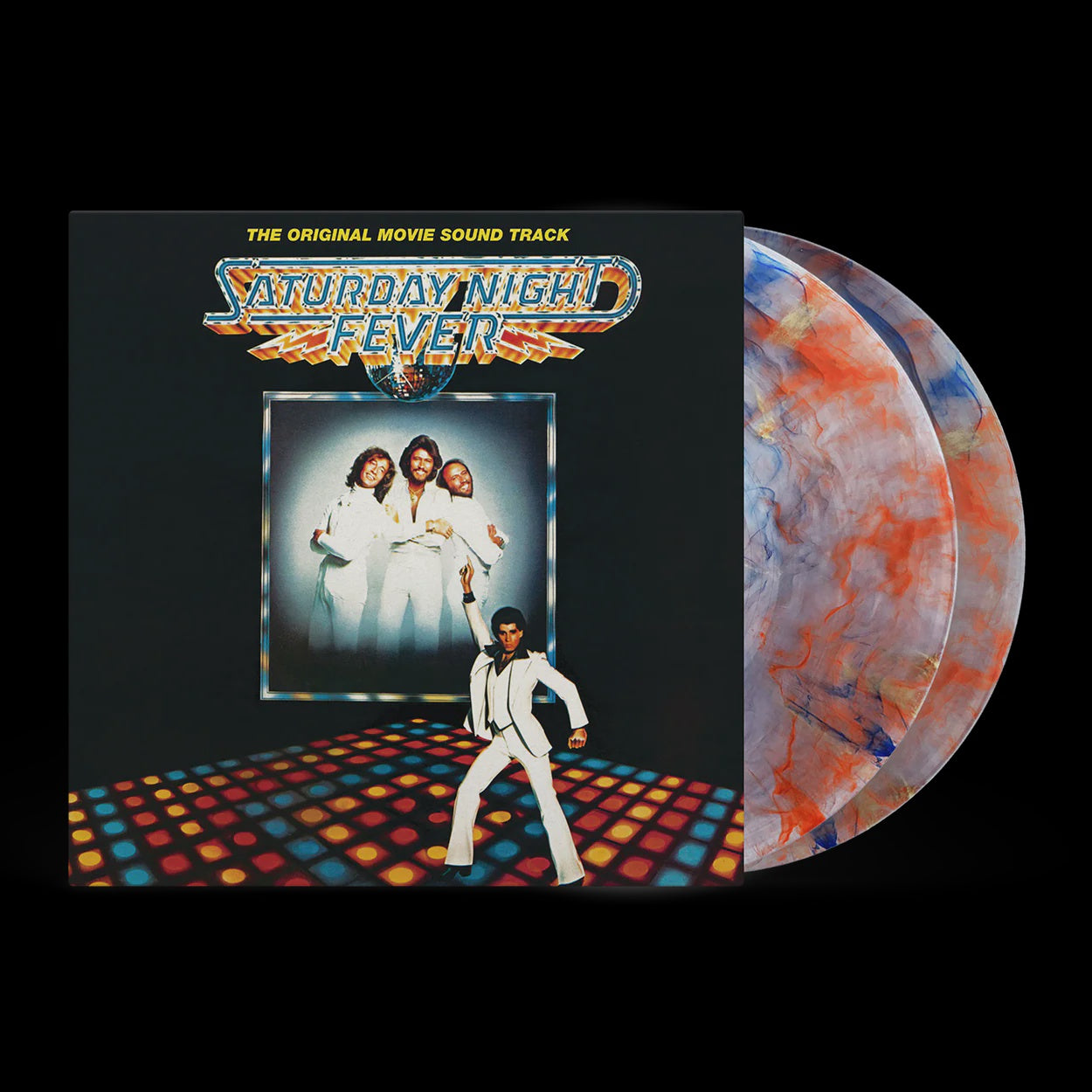 Soundtrack - Saturday Night Fever (The Original Movie Sound Track) Clear/Red/Orange/Blue Marbled Coloured Vinyl 2LP
