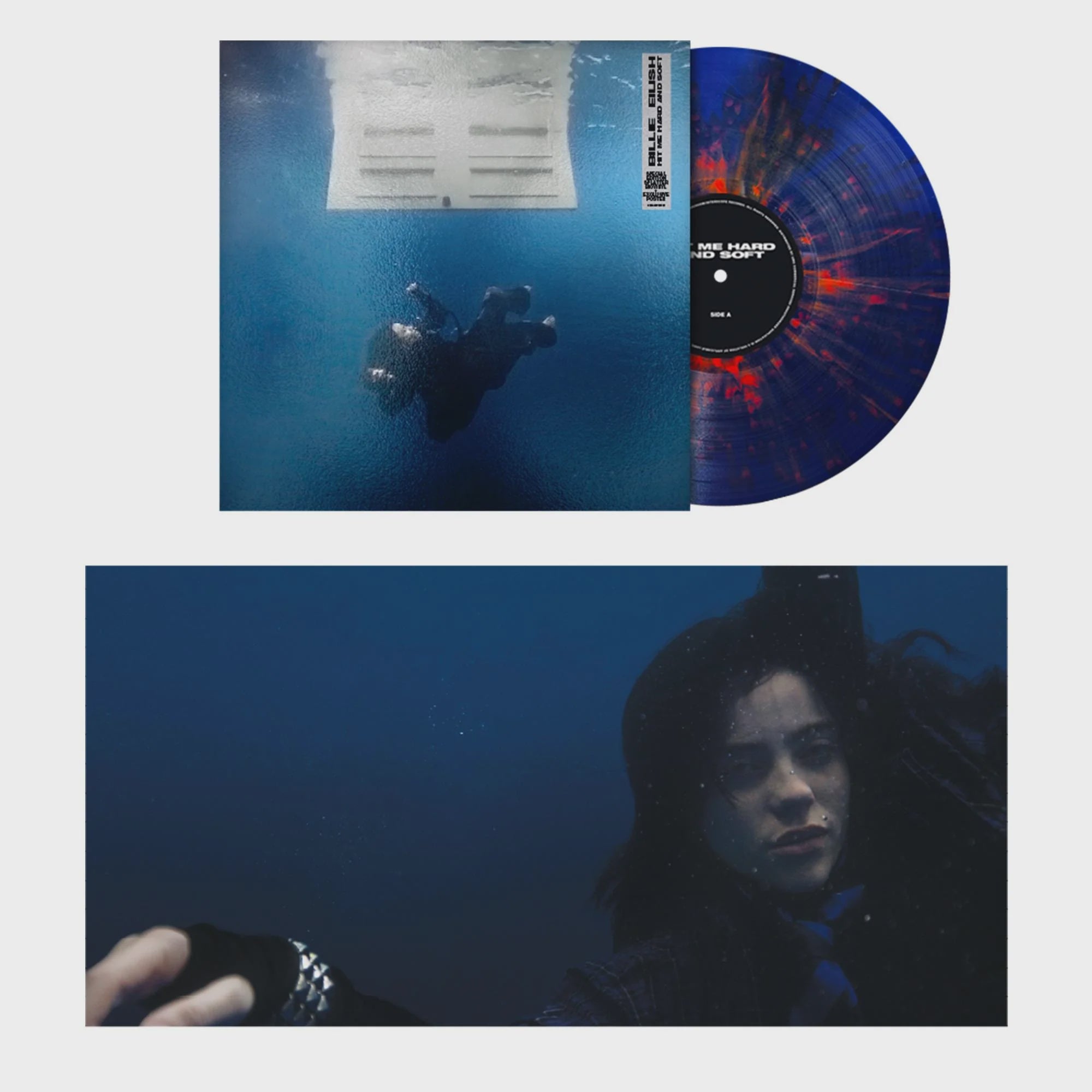 Billie Eilish - Hit Me Hard & Soft Anniversary Dark Blue / Orange Splatter Coloured Vinyl LP