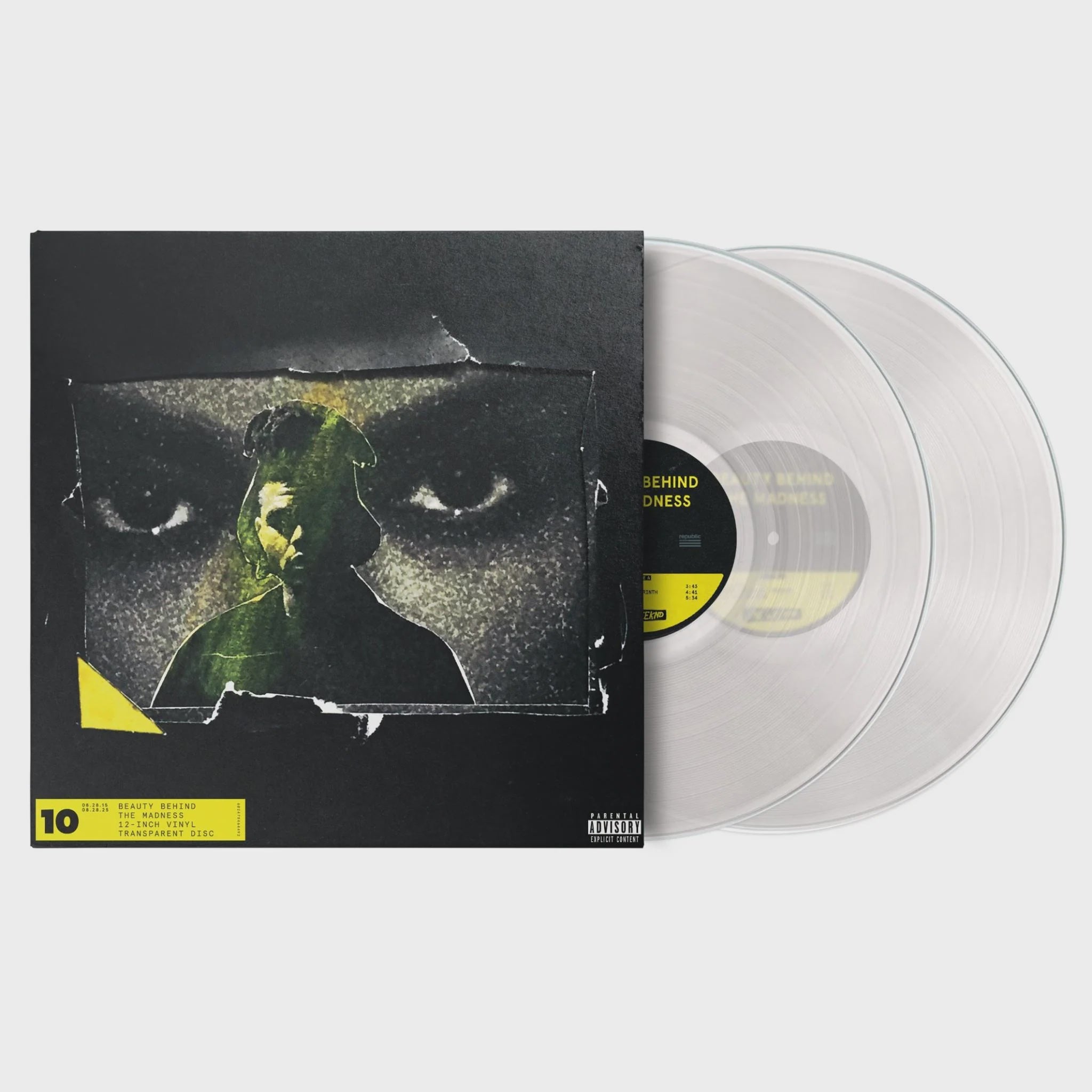 The Weeknd - Beauty Behind The Madness Clear Coloured Collector's Edition Vinyl 2LP