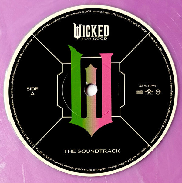 Soundtrack - Wicked: For Good Pink Marbled Coloured Vinyl 2LP (Used)